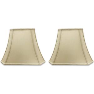 Royal Designs, Inc. DSO-68-16BG-2 lampshades, 16", Beige - 2 Pack