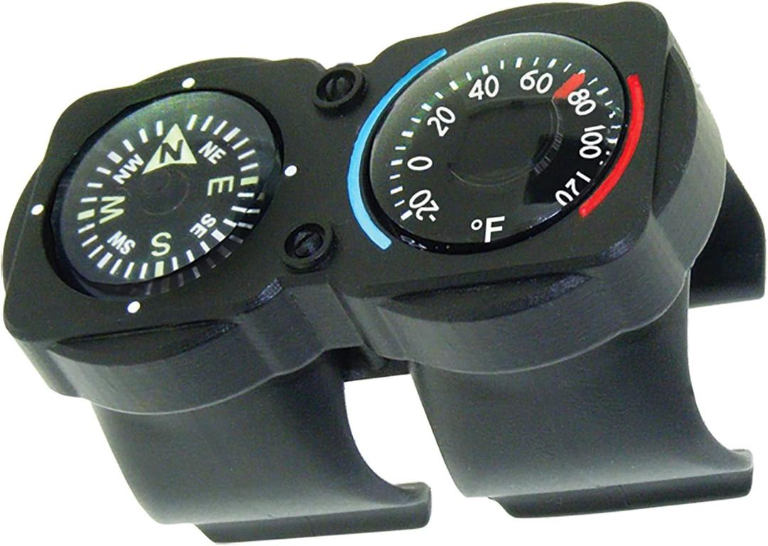 Sun Company CyclGage Bike Thermometer and Compass | Bicycle Handlebar Accessory Sun Company CyclGage Bike Thermometer and Compass | Bicycle Handlebar Accessory
