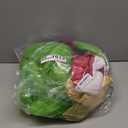 Christmas Green Costumes Adult, 8pcs Furry Santa Claus Costume for Men Funny Cosplay Santa Costume (Large, Red)