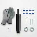 MASTERY MART Gas Lift Cylinder Replacement 4" Travel Length with Removal Tool 1000 lbs Capacity Universal Size Fits Most Office Chairs Hydraulic Pneumatic Shock Piston Class 4 Matte Black