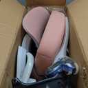 Ergonomic Office Chair,Ultra Thick Office Desk Chair with Adjustable Lumbar Support and Headrest,Spring Cushion,Rocking Function,Flip-up arms,Mesh Computer Chair for Home Office,Pink