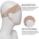 Cospack Wig Grip Band Women: Adjustable Silicone Non-Slip Wig Gripper with Middle Lace Part & Ear Cut Outs Secure Fit Breathable No-Headache for Wigs Chemo Cosplay Sports Daily Wear (LightBrown)