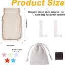 Magnetic Star Reward Jar for Kids, Personalized Behavior Chart System with Colorful Letter Stickers for Toddlers Classroom Home Positive Incentive for Potty Training, Chores, and Good Habits