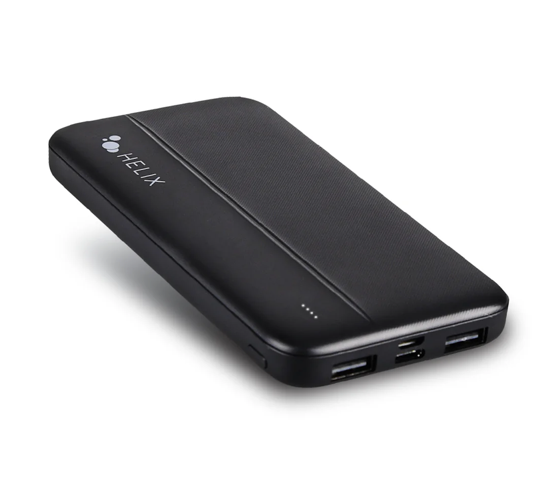 HELIX TurboVolt+ 10,000 mAh Power Bank USB-C & USB-A Ports
