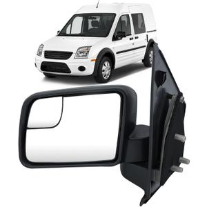Left Driver Side Mirror Compatible with 2011-2013 Ford Transit Connect Left Side Rear Door Mirror with Manual Folding Textured Black BT1Z17683A