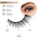 Velour Magnetic Eyelashes, Luxurious False Eyelashes, Reusable Magnetic Lashes, Wear up to 30x & Vegan, All Eye Shapes, Natural Lashes, Magnetic Eyeliner not Included (Stick It To Me)