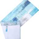 ARTIBETTER European Oil Painting Window Valance Short Curtain Half Drapes for Kitchen Bathroom, Rustic Farmhouse Style, 137X45Cm Semi-Sheer Decorative Valances for Home