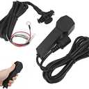 3 Prong Winch Remote Control Female Plug Badlands Winch Remote Plastic 12V Handheld Winch Remote Controller With 9Ft Cable Electric Manual For Atv Utv