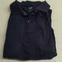 Mens Knit Polo Shirts Short Sleeve Casual Classic Collared Stretchy T-Shirts (Medium, Navy)