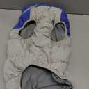 FUAMEY Dog Coat for Large Dogs,Waterproof Dog Winter Jacket with Harness Built in Puppy Cold Weather Coats Reflective Pet Vest with Zipper Warm Fleece Dogs Snowsuit Windproof Blue  XL(chest:30in)