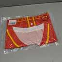 Game Day Shirts Football Jersey for Women Button Down Football Mom Shirt Short Sleeve Tops (Red, L)