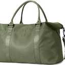 Travel Duffle Bag, Weekender Travel Bag Men Small Gym Bag for Women, Hospital Bag for Labor and Delivery, Overnight Bag Luggage Bag with Trolley Sleeve, Airplane Travel Essentials for Flying(Green