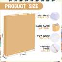 Ctosree 10 Pack 3 Ring Binder with 2 Pockets, 1'', Vintage Color