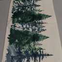 1-Pack Merry Christmas Snowflake Trees Pine Cedar Lumbar Decorative Throw Pillow Cover Cushion Case Cotton Linen for Bed Sofa Holiday Outdoor 12x20inches, Grass Green&white