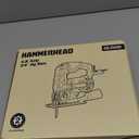 Hammerhead 4.8-Amp 3/4 Inch Jig Saw with 2pcs Wood Cutting Blades, Variable Speed and Orbital Function - HAJS048, Saw