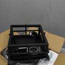 Asnxcju Modern Outdoor Ceiling Light Fixtures, 2-Light Black Flush Mount Light Fixtures with Clear Glass Shade, Farmhouse Square Ceiling Lighting for Porch Bathroom Kitchen (Bulbs Not Included)