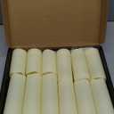 Metaku Flameless Flickering Candles Battery Operated LED Candles Set of 12 Ivory with Remote & Timer for Halloween, Christmas, Bedroom, Home, Wedding, Birthday Decoration D2.2'' x H4''5''6''7"