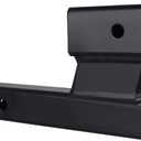 84128 Hitch Extender - 2" Receiver with 4" Drop or Rise, 7-3/4" & 9-3/4" Extension - 2" Shank Hitch Adapter, 7500lbs Weight Capacity - Matte Black Finish