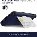 PATCHWORKS Galaxy S10 Plus Case [Level Wallet Series] Rugged Hybrid Shockproof Dual Layer TPU + PC Case [Military Grade Drop Test Certified] [Wireless Charging Compatible], Navy Blue