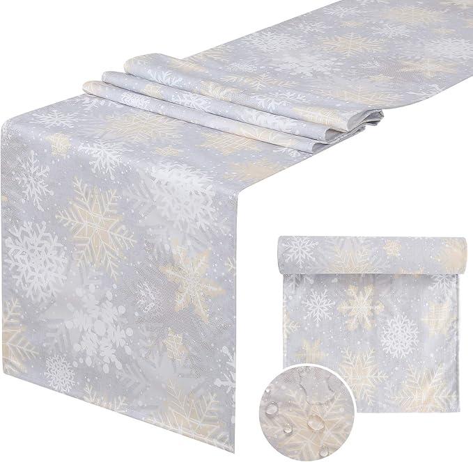 Nepnuser Linen Spring Easter Buffalo Check Plaid Table Runner Rustic Farmhouse Home Dining Room Kitchen Table Decor (13" x 120")