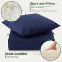 Outdoor Chair Cushions, Waterproof & Fade Resistant Patio Cushions, 24*24+5.75/25*22.5"