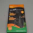 hygger USB Single Sponge Filter, Small Aquarium Filter with Adjustable Hanging Clip and Suction Cup, Duckbill Outlet, Rain Pipe Outlet, Extra Spare Sponge (S for less than 10 gallons)