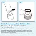 Hibbent NSF/ANSI/CAN 61 Certified Faucet Aerator, CUPC Certification 360 Twist Kitchen Sink Aerator, Dual-function Sink Sprayer Attachment, Faucet Replacement Part 55/64'' Female Thread, Chrome