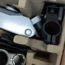 HUANUO Gaming Triple Monitor Stand, Full Motion Articulating Triple Monitor Mount Fit 17 to 32 inch Flat/Curved LCD Computer Screens with Clamp, Grommet Kit, Silver