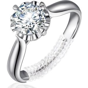 Ring Sizers for Loose Rings - 12 Pack, 4 Sizes Ring Resizer, Invisible Guards Design for Women & Men, Spacers and Tighteners, Fits Bands Up to 6mm, Reduces Size by 0.5-1.5, by Ottemax