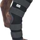 Labra Dog Rear Leg Hock Joint Compression Wrap - Supportive Brace for Weak Back Legs, ACL Tear, and Joint Discomfort - Adjustable Hind Leg Support for Senior Dogs - Large