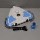 2026 Enhanced TidyMister Pool Vacuum Head with Wheels,Steering Handle Swimming Pool Vac with Side Brush & Rotatable Hose Adapter(Safe for Vinyl Liner) for Inground & Above Ground Pools - Triangle