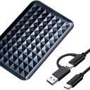 1TB Ultra Slim Portable External Hard Drive USB 3.1 TYPE C 2.5'' HDD Storage for PC, Mac, Laptop, PS4, PS5, Xbox one