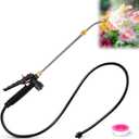 Enhon Replacement Sprayer Wand Compatible with PetraTools & Greenworks, Retractable 24" Stainless Steel Pump Action Pressure Sprayer with Adjustable Nozzle, Trigger Wand & Hose