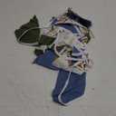 32Ft Gone Fishing Party Decorations Blue Green Fish Print Fabric Pennant Banner Triangle Flag Garland Streamer for Gone Fishing Birthday Little Fisherman Baby Shower Outdoor Fish Party Supplies