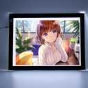 A4 Ultra-Thin Portable LED tracing Light Box Dimmable Brightness LED Art Tracing Pad for Artist Drawing Sketching Animation Stencilling and 5d Diamond Painting (Black, A4)