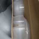 15 Pcs 3 Shapes 5 oz Mini 2 Compartment Reusable Snack Containers with Lids Double Compartment Condiment Container Small Plastic Box for Lunchable Sauce,Candy,Salad Dressing