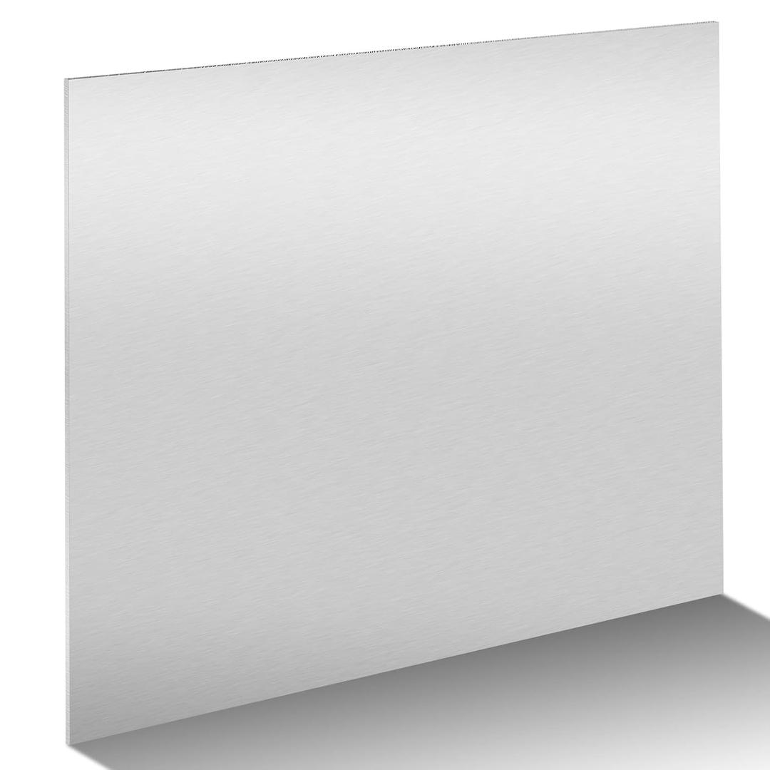 MorningRo 1 Pack 5052 Aluminum Sheet Metal 24" x 24" Aluminum Plate 1/8 (0.125'') Inch Thickness Rectangle Metal Panels for Industry Crafting Handcraft DIY Projects