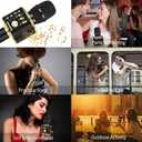 BONAOK Wireless Bluetooth Karaoke Microphone, 3-in-1 Portable Handheld Mic Speaker Machine for All Smartphones, Gifts to Girls Boys Kids Adults All Age Q37 (Black/Gold)