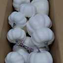 CCINEE 12PCS White Artificial Pumpkins,Assorted Size Foam Pumpkins for Halloween Thanksgiving Fall Table Centerpiece Party Decoration