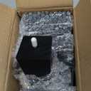 TURSTIN Set of 8 Furniture Legs 4 Inch Square Solid Wood Couch Legs Replacement Sofa Legs Mid Century Furniture Feet for Armchair Bed Dresser Cabinet Include Installation Hardware, Black