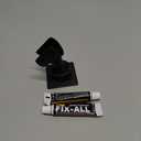 Shower Head Holder All Meta lHandheld Shower Wand Bracket Adhesive Shower Wall Mount Holder Brass Shower Spray Holder Black, Drill Free Glue Installation