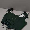 Renaissance Corsets Leather, Lace Up Overbust,  Sexy Tops, Size 6