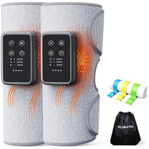 Cordless Calf Massager for Daily Pain & Comfort Use, Leg Compression with Heat & Adjustable Wraps, Heating Pad for Muscle Recovery, Relaxing Gifts for Women, Dad, Runner & Seniors, Mom Gifts