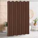 Brown Shower Curtain 72 x 78 Inch, Long Waffle Weave Shower Curtains for Modern Luxury Bathroom Decor, Heavy Duty Hotel Fabric Shower Curtains
