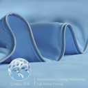 Cooling Comforter King Size - Cooling Blankets for Hot Sleepers and Night Sweats, Absorbs Body Heat to Keep Cool, Luxury Breathable Soft Lightweight - Blue, Q-Max>0.4, King (90" x 106")