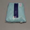 Wrap Around Dust Ruffle Bed Skirt - Spa Blue - for King Size Beds with 18 Inch Drop - Easy Fit Elastic Strap - Adjustable Pleated Bedskirt w/Brushed Fabric Wrinkle Free - for Women, Men, Kids & Teens