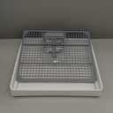 Petlex Rabbit Litter Box with Grate, Super Large Guinea Pig Litter Pan for Cage, Bunny Restroom Litter Tray Small Animals Toilet Potty Trainer for Rabbit Hamster Ferret Rats Guinea Pigs Hedgehog