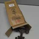 Comfify Fleur De Lis Cast Iron Door Stop One Decorative Wedge with Felt Bottom Antique Rust Brown 4" x 3.5" x 7.75"