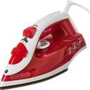 BLACK+DECKER Variable Control Compact Iron, TrueGlide Premium Nonstick Soleplate, Ergonomic Mist/Steam Burst, Red