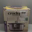 Crock-Pot Large 8-Quart Programmable Slow Cooker with Auto Warm Setting Black Stainless Steel